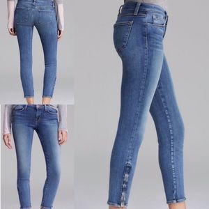 J Brand Capri Zip Skinny Leg Medium Wash Jeans 25